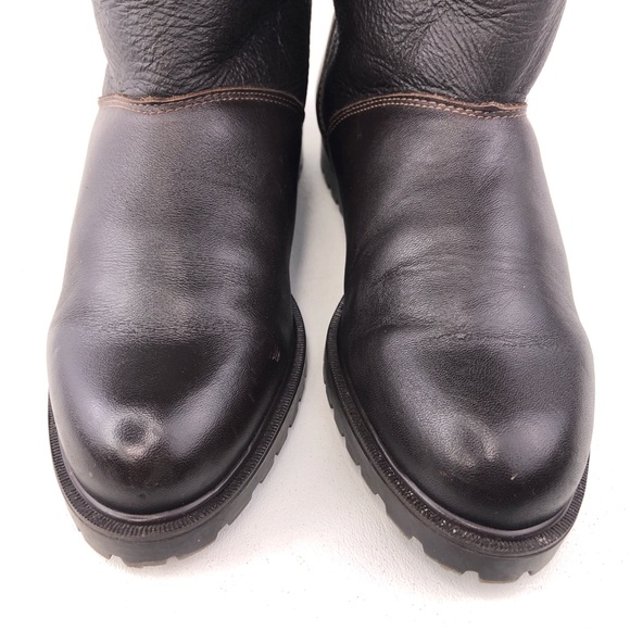 La Canadienne Brown Leather Winter Boots 8.5M - Picture 10 of 13